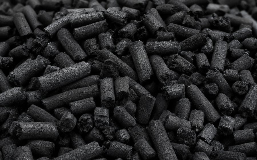 Activated carbon filter granules
